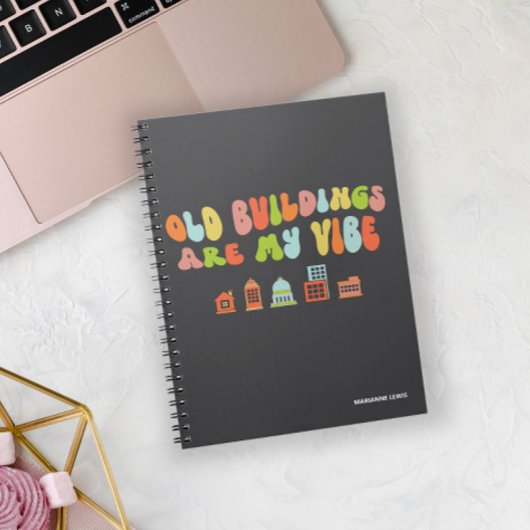 Oude gebouwen zijn mijn vibe, historisch behoud notitieboek
