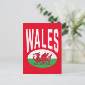 Oude Gedecoreerde Wales Cymraeg Cymru Trots Welshe Briefkaart (Staand voorkant)