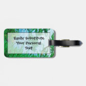 Oude gedistilleerde boom in het Abstract Bagagelabel (Achterkant horizontaal)