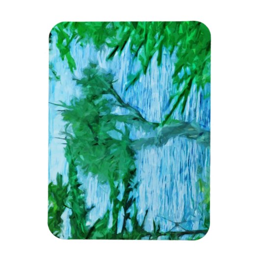 Oude gedistilleerde boom in het Abstract Magneet (Verticaal)