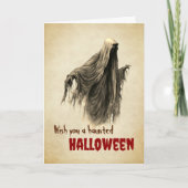 Oude Geest Behekste Halloween Feestdagen Kaart (Voorkant)