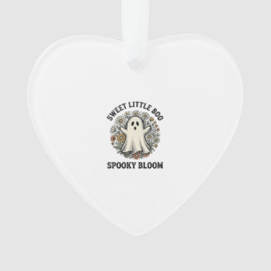 Oude Geest Bloemige Schattige Halloween Boe Boeket Ornament