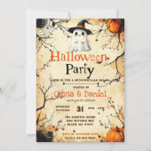 Oude Geest Halloween Feest Uitnodiging (Voorkant)