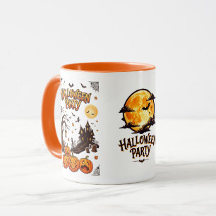 Oude Geest Huis & Pompoenen Halloween Mok