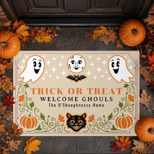 Oude Geest Kat Pompoen Halloween Deurmat