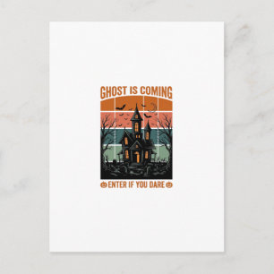 Oude Geest Komt Geest Huis Halloween Decoratie Briefkaart