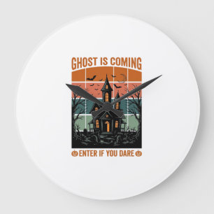 Oude Geest Komt Geest Huis Halloween Decoratie Grote Klok