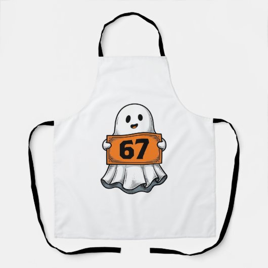 Oude Geest Nummer 67 Halloween Shirt Ontwerp_1 Schort (Voorkant)