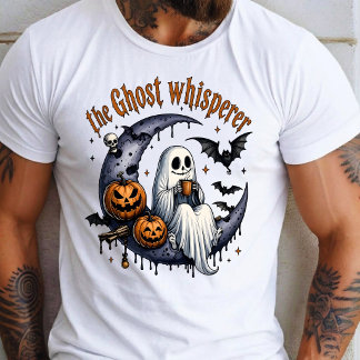 Oude Geest Vleermuis Pompoen Halloween T-shirt