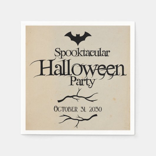Oude Geesten Spectaculair Batty Volwassenen Hallow Servet (Voorkant)