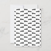 Oude, gefaseerde Antiek auto's - ACHTERGRONDKLEUR Bedankkaart (Achterkant)