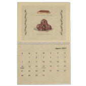 Oude gefaseerde chocolade en illustraties van Snoe Kalender (Mar 2027)