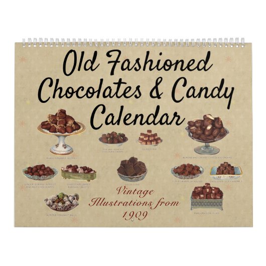Oude gefaseerde chocolade en illustraties van Snoe Kalender (Hoes)
