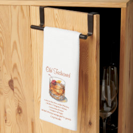 Oude gefaseerde Drink Recipe Theedoek