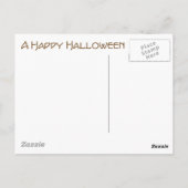 Oude gefaseerde Halloween-hosts en -oblins Briefkaart (Achterkant)