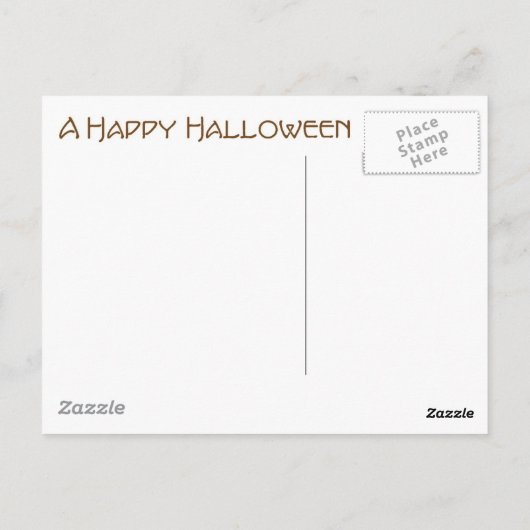 Oude gefaseerde Halloween-hosts en -oblins Briefkaart (Achterkant)