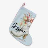 Oude gefaseerde ijskap-Schaats - Aangepaste stopze Kleine Kerstsok (Voorkant (Hangend))