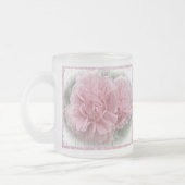 Oude gefaseerde klikroze rozen matglas koffiemok (Links)