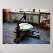 Oude gefaseerde microscoop poster (Voorkant)