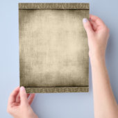  oude, gefaseerde papierachtergrondbrochure flyer (Hand)