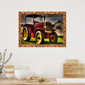 Oude gefaseerde Posters van trekkers (Keuken)