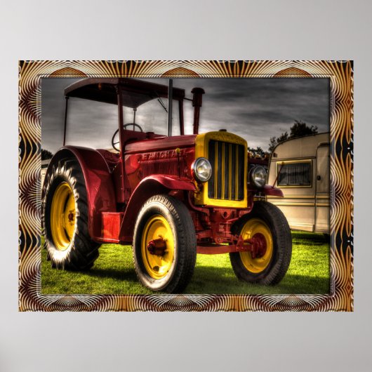Oude gefaseerde Posters van trekkers (Voorkant)