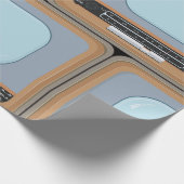 Oude, gefaseerde tv-omslagpapier voor televisie-om cadeaupapier (Hoek)