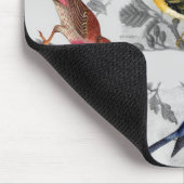 Oude gefaseerde vogels muismat (Hoek)