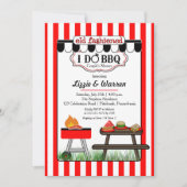 Oude, gefashioned achtertuin waar ik BBQ Couples S Kaart (Voorkant)