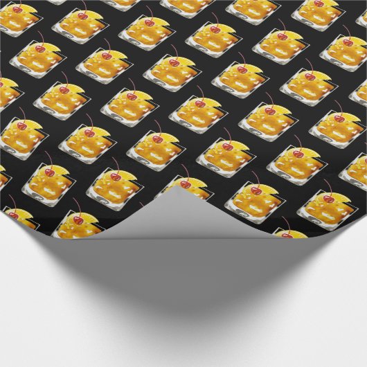 Oude, gefashioned cocktail/Black Cadeaupapier (Hoek)