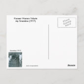 Oude gefashioned gebak ontvangt briefkaart (Achterkant)