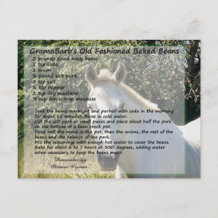 Oude gefashioned gebak ontvangt briefkaart