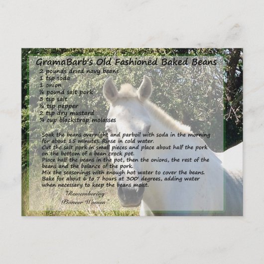 Oude gefashioned gebak ontvangt briefkaart (Voorkant)