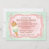 Oude gefashioned Ice Cream Social! Kaart (Voorkant)