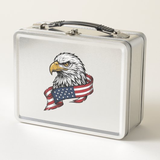 Oude Gegraveerde Adelaar Patriottisch Shirt Ontwer (Voorkant)