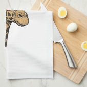 Oude Gegraveerde Giraffe Hart Zonnebril Design_1 Theedoek (Quarter Fold)