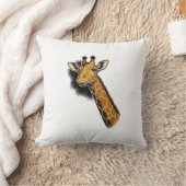 Oude Gegraveerde Mop Giraffe Shirt Ontwerp_1 Kussen (Deken)