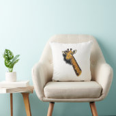Oude Gegraveerde Mop Giraffe Shirt Ontwerp_1 Kussen (Stoel)