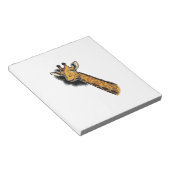 Oude Gegraveerde Mopshals Giraffe Shirt Ontwerp_1 Notitieblok (Schuin)