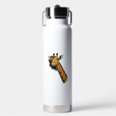 Oude Gegraveerde Mopshals Giraffe Shirt Ontwerp_1 Waterfles (Voorkant)
