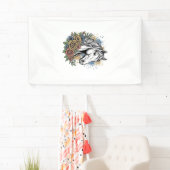 Oude gegraveerde paard bloem vector shirt ontwerp_ spandoek (Insitu)
