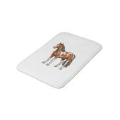 Oude Gegraveerde Pinto Paard Vector Ontwerp_1 Badmat (Gekanteld)