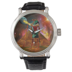 Oude geheimen THOTH 3D Egyptian Scifi Horloge