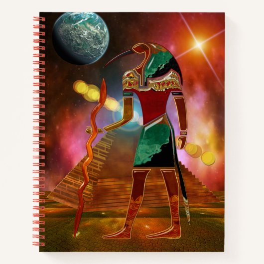 Oude geheimen THOTH 3D Egyptian Scifi Notitieboek (Voorkant)