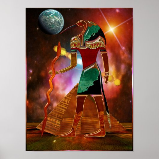 Oude geheimen THOTH 3D Egyptian Scifi Poster (Voorkant)