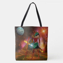 Oude geheimen THOTH 3D Egyptian Scifi Tote Bag