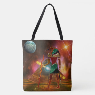 Oude geheimen THOTH 3D Egyptian Scifi Tote Bag