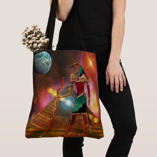 Oude geheimen THOTH 3D Egyptian Scifi Tote Bag (Dichtbij)