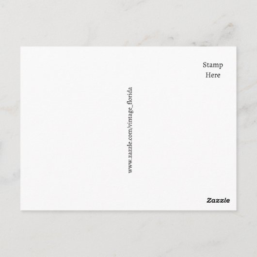 Oude geïllustreerde kaart van Puerto Rico op ansic (Achterkant)