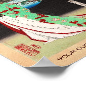 Oude geisha-damestuin, oud-prinsesgeel, van kleur poster (Hoek)